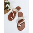 thumbnail image 4 of Women Leopard Pattern Thong Sandals, Fashion Summer Flat Sandals, 4 of 4