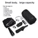 thumbnail image 3 of Bolsa de gimnasio SYCNB, pequeña, negra, impermeable, de nailon para hombre y mujer, 3 of 7