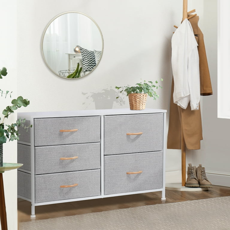 Nicehill Dresser for Bedroom with 6 Drawers, Storage Drawer Organizer, Wide  Chest of Drawers for Closet, Clothes, Kids, Baby, Living Room, TV Stand