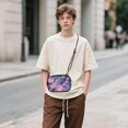 thumbnail image 6 of FORMRS Mini Crossbody Bag for Women Adjustable Rope Shoulder Casual Phone Purse, Watercolor Pink Marble Pattern, 6 of 7