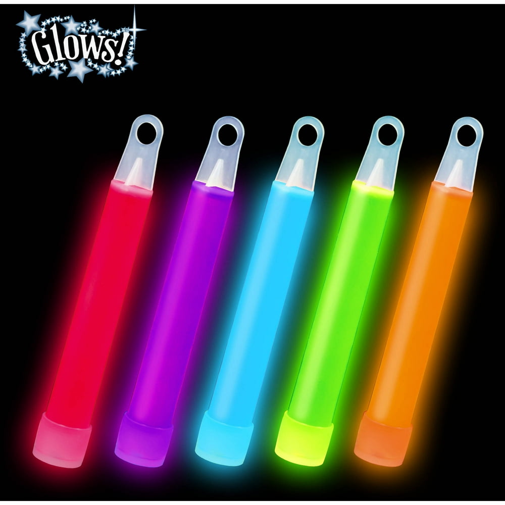 4" Glow Sticks for Night Fun and Safety, 25 Count
