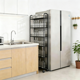 thumbnail image 2 of Carrito de almacenamiento delgado de 6 niveles, estantería móvil con ruedas, estante de almacenamiento de alambre de metal con cestas para cocina, baño, oficina, lavandería, Piaces, 2 of 4
