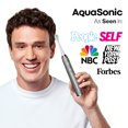 thumbnail image 2 of AquaSonic Vibe Series Pro Electric Toothbrush - UV Light, Wireless Charging, 4 Modes, 8 DuPont Brush Heads, Travel Case, ADA Approved - Charcoal Gray, 2 of 6