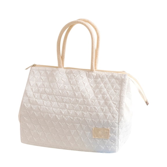 Huayishang Lunch Box for Women Portable Lunch Bag Thickened Aluminum Film Water Thermal Leak Proof Lunch Lunch Insulation Bag, Kitchen Essentials Clearance Sale Beige