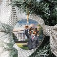 thumbnail image 3 of Purrfect President Miniature American Shepherd Raise Fist Fight Survived Election 2024 Ceramic Round Ornament MAS Dog Lover Gifts Home Tree Decor - 00013, 3 of 5