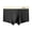Black, variant on ZenCart Men Boxer Underwear Mid-rise Elastic Waist U-Convex Shorts Briefs Patchwork Color U-Convex Breathable Panties