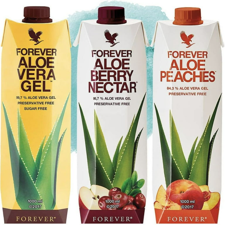 Goodwill kommentar Luftpost Forever Living Aloe Berry Nectar Juice 33.8oz Each Delicious Drink 91% Aloe  Vera Inner Leaf Gel (Pack of 2) - Walmart.com