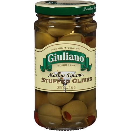 Giuliano Martini Pimento Stuffed Olives, 7 oz, (Pack of, (Best Olives For Dirty Martini)