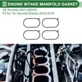 thumbnail image 3 of Junta de Colector de Admisión Única para Motor Hyundai Elantra 2010-2016 Junta de Sellado del Colector de Admisión No. 283132E050 Caucho de Silicona 4 Pcs, 3 of 6