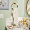 thumbnail image 3 of Beautiful by Drew Barrymore Dobby Hand Towel, Soft 100% Cotton, Off White, 3 of 7