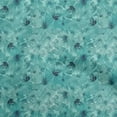 thumbnail image 1 of oneOone Velvet Turquoise Blue Fabric Abstract Floral Fabric For Sewing Printed Craft Fabric By The Yard 58 Inch Wide, 1 of 5
