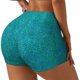 thumbnail image 1 of Fotbe Blue Green Glitter Shorts Sin Costuras – Shorts Deportivos de Cintura Alta para Mujer, Elásticos para Gimnasio, Yoga, Running o Ciclismo-Medium, 1 of 8