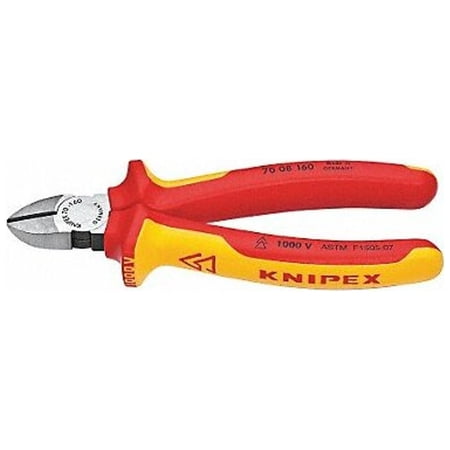 UPC: 0843221018672 | Knipex Diagonal Cutting Plier 6-1/4  L 70 08 160 SBA