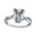 thumbnail image 2 of Anillo de bodas de Anillo de compromiso elegante con forma de para el día de San Valentín Talla 9 Yuyangstore Anillo de bodas, 2 of 8