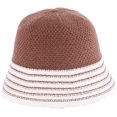 thumbnail image 4 of CoCopeaunts Winter Bucket Hats for Womens Foldable Fashion Splicing Color Stripe Warm Knitting Hat Outdoor Travel Sport Casual, 4 of 8