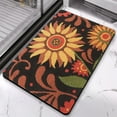 thumbnail image 2 of Chic & Colorful Modern Floral Area Rug - Non-Slip, 20x32 inch - Perfect Accent for Living Room, Bathroom Decor - Vintage Distressed Throw Rug for Stylish Flooring, 2 of 5
