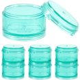 thumbnail image 4 of Shisuyan 1 Set Portable Cylindrical Medicine Plastic 7 Grids Combination Storage Organizer Container (Size S Green), 4 of 8
