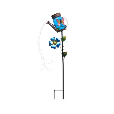 

Wrought Iron Hollow Projection Lamp Solar Outdoor Courtyard Garden Kettle Lamp Plug Decorative Lamp Iron Solar Kettle Light Type Shower Garden Art Shower Lamp