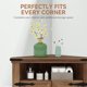 thumbnail image 4 of Estilo rural small de esquina bathroom gabinete con barn door y adjustable estante | almacenamiento gabinete para bathroom, kitchen, o sala de estar, 4 of 8