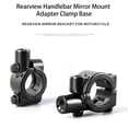 thumbnail image 2 of Soumake 8/10mm Rearview Mount Aluminum Alloy Motorcycle Rearview Handlebar Mirror Mount for Bike, 2 of 8