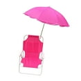 thumbnail image 2 of Silla para niños al aire libre, silla de picnic para acampar con sombrilla, silla de playa liviana, Rojo, 2 of 9