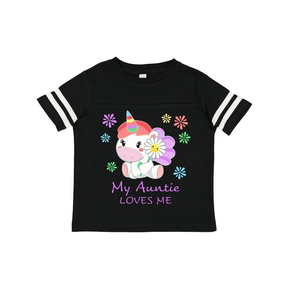 Inktastic My Auntie Loves Me Cute Unicorn Boys or Girls Toddler T-Shirt