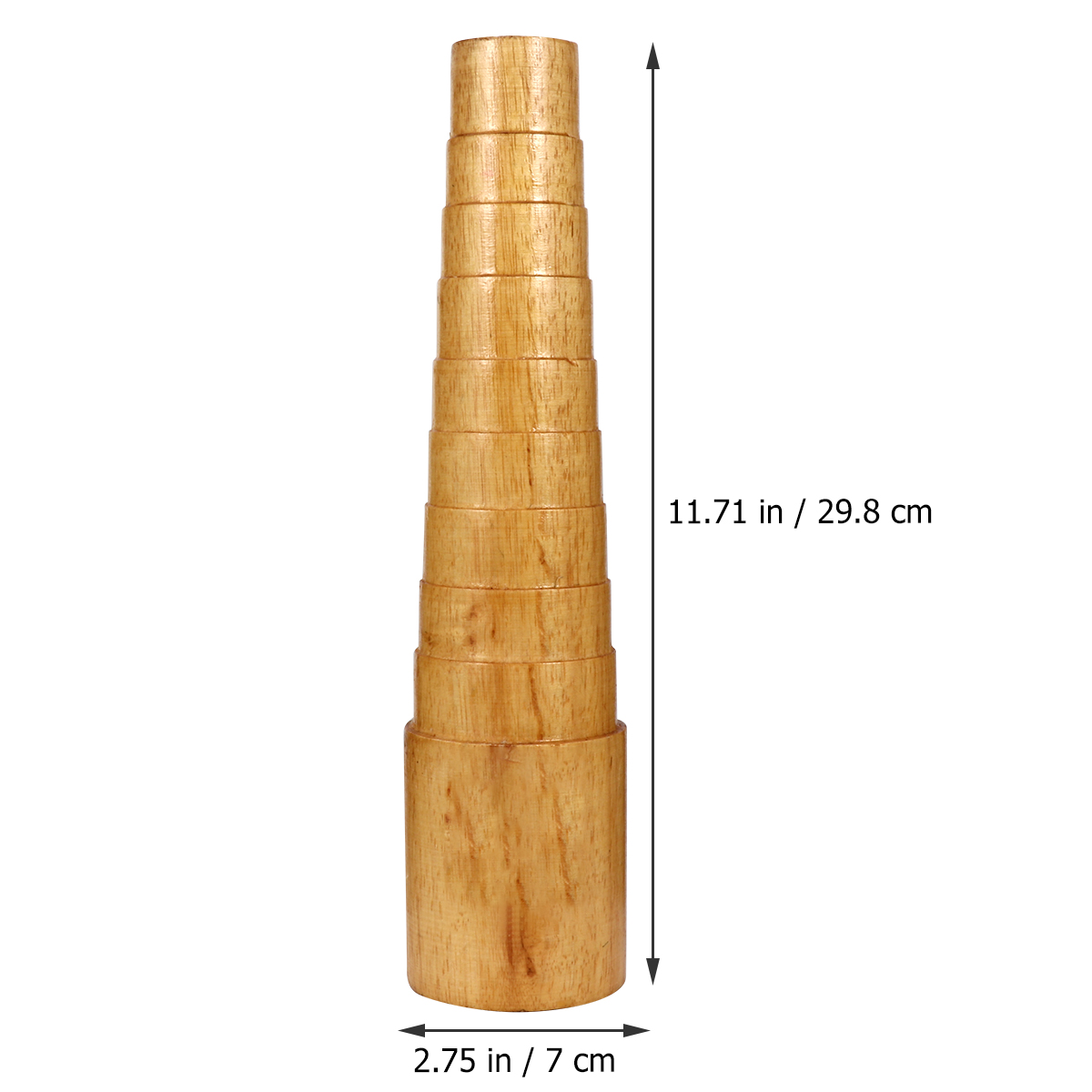 DIY Wood Bracelet Bangle Round Mandrel Jewelry Forming Making Tool (Wood Color)