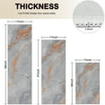 thumbnail image 4 of Gray Orange Marble Pattern Kitchen Rugs Sets Of 3,Kitchen Runner Rugs Non Skid Washable,Decorative Kitchen Floor Mats for Kitchen,Sink,Laundry,17"x30"+ 17"x47" + 17"x59", 4 of 6