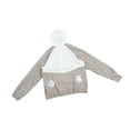 thumbnail image 3 of Chaqueta de enfriamiento con protección solar ajustable de 3 niveles con aire acondicionado y 2 ventiladores para trabajo al aire libre en climas cálidos, color blanco y gris, 3 of 14