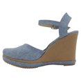 thumbnail image 4 of Sandalias con plataforma Oria en Textil – Azul, 4 of 4