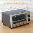 thumbnail image 5 of EDX Multifunctional Countertop Toaster Ovens 10.5 Quart with Baking Tray, Wire Rrack, and Tray Holder,150-450°F, Silver, 5 of 7