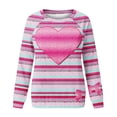 thumbnail image 4 of VALMASS Women's Valentine's Days Graphic Sweatshirts Long Sleeve Pullover Tops Fashion Cute Print Crewneck Sweatshirts (S, Pink-E), 4 of 4