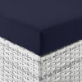 thumbnail image 3 of Modway Convene Outdoor Patio Ottoman in Light Gray Navy, 3 of 6
