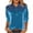 AA-Sky Blue, variant on QATAINLAV 3/4 Length Sleeve Womens Tops Dressy Denim Patchwork Velvet Blouses Loose Lapel Collar Polos Shirts Business Casual Outfits Dark Blue L