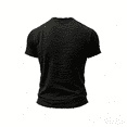 thumbnail image 4 of Homeyce Men's Casual Cotton Linen Shirts V Neck Short Sleeve Soft Raw Edge T-Shirt Summer Trendy Beach Vacation Street Tee,Black M, 4 of 6