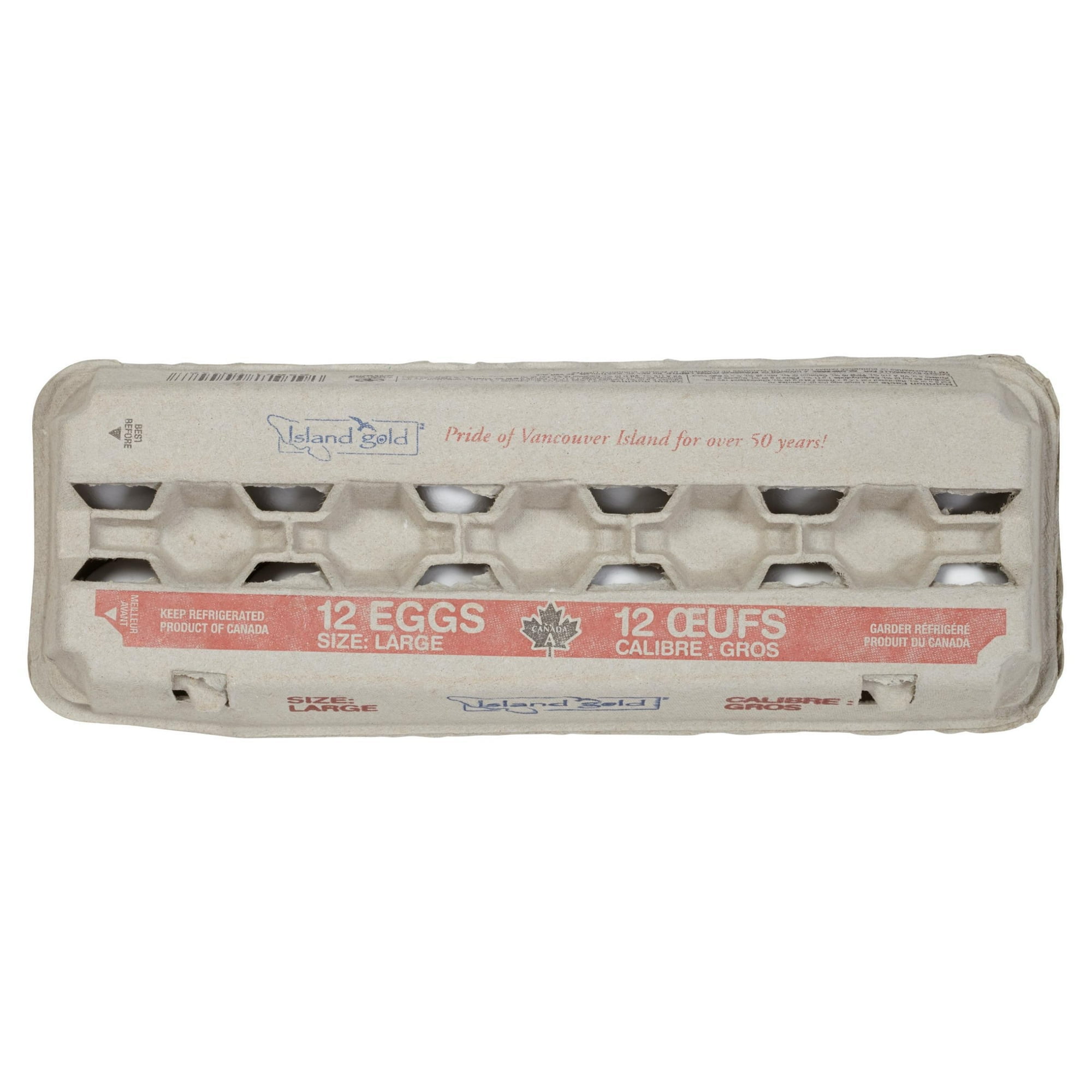 Island Gold Large White Eggs