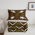 thumbnail image 5 of jejeloiu Vintage Western Full Size Comforter Sets,Cowhide Print Bedding Comforter Set For Boys,Brown Black,Reversible,3pcs,1 Comforter and 2 Pillowcases, 5 of 7