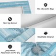thumbnail image 5 of Blue Palm Tree Outdoor Rug for Patio/Deck/Porch, Non-Slip Large Area Rug 5 x 8 Ft, Coastal Tropical Trees Vintage Summer Indoor Outdoor Rugs Washable Area Rugs, Reversible Camping Rug Carpet Runner, 5 of 8