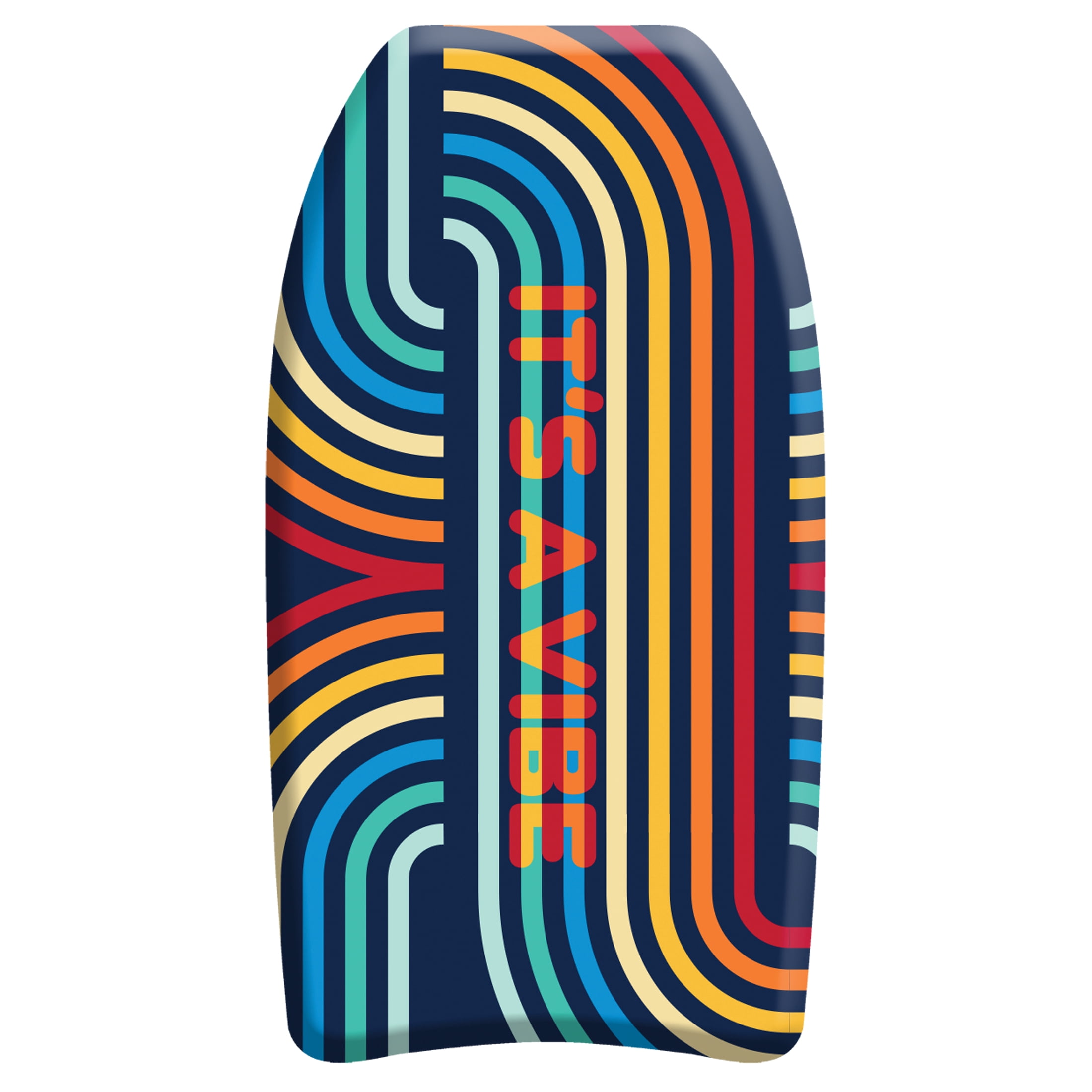 Bluewater Beach 33" Foam Bodyboard with Leash and Fun Multicolor Tropical Print