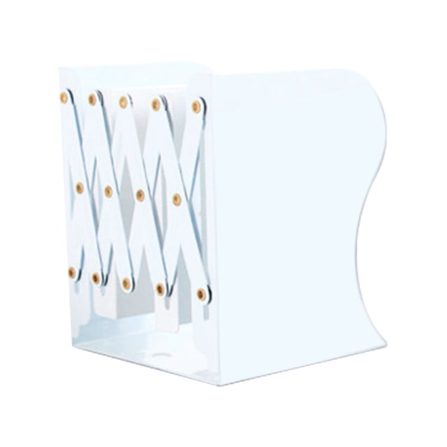 Amdohai Telescopic Book Stand Retractable Bookends Metal Book Ends Decorative Binder Holder Organizer Adjustable 10.5cm/4.1''