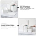 thumbnail image 3 of OULII 3Pcs Household Storage Box with Lid White Sturdy Plastic Container for Washing Powder and Daily Organizing, 3 of 8