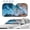 B3, variant on Windshield Sun Shade Beach Palm Tree Summer Sunset Front Window Sunshade Cover for Car Truck SUV Blocks UV Rays Automotive Visor Interior Protector 51 x 27.5 inch