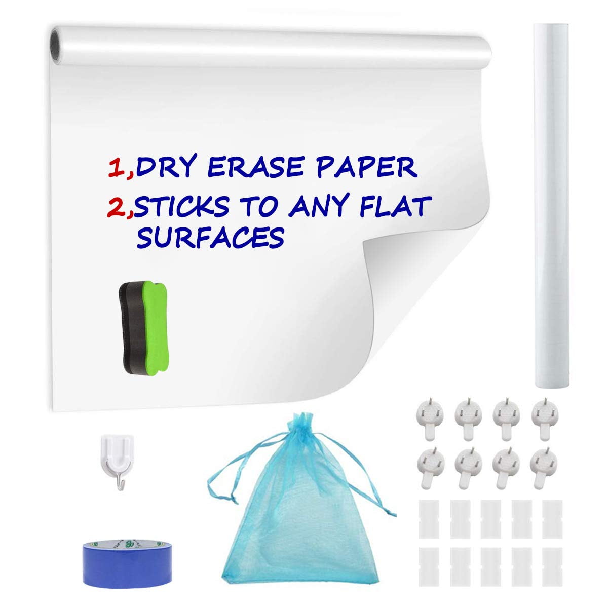 Back to College Dry Erase Paper 24x48 Inch Whiteboard Sheet Message