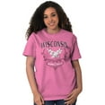 thumbnail image 3 of Cute Wisconsin Cheesehead Girl Women's Graphic T Shirt Tees Brisco Brands L, 3 of 6