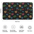 thumbnail image 2 of Colorful Controllers Games Black Pattern Bathroom Rugs Mat,Non Slip Microfiber Bathroom Rug,Rubber Backing,Soft Bathroom Mats for Bathroom Floor,Tub and Shower,17x30in(43x75cm), 2 of 4