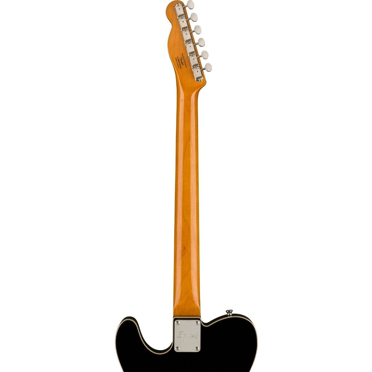 Fender Squier Classic Vibe Baritone Custom Telecaster, Parchment Pickguard,Black