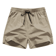 thumbnail image 7 of Miluxas Women's Quick Dry Athletic Shorts Elastic High Waist Running Biking Shorts with Pockets Lightweight Outdoor Hiking Shorts for Workout Khaki, 7 of 7