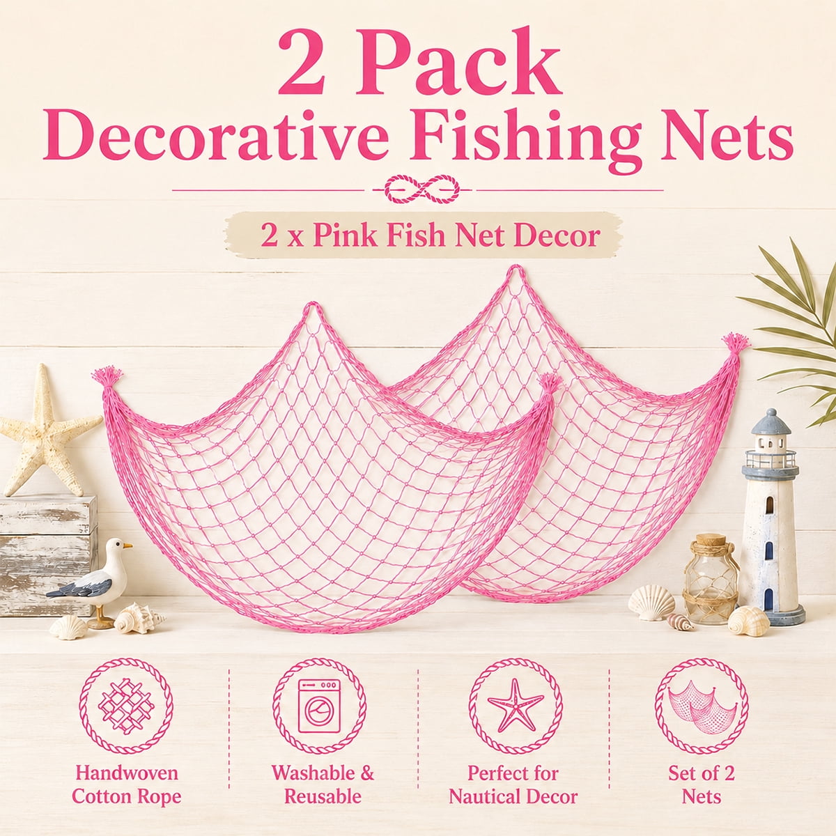 decrotive fishing nets Decorative Net 5x10 ft,YuanDe 2 Pack Large Black Picture Fish Net These are authentic reclaimed fishing nets and may include visible mends. Decorative Fishing Net for Wall