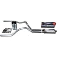thumbnail image 3 of Truck Exhaust Kits - Shop Line Dual Exhaust System 2.5 Aluminized Pipe Stainless Flow II Muffler Chrome Tips, 3 of 9