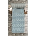 thumbnail image 3 of Ambesonne Damask Quilted Bedspread Set 2 Pcs, Symmetrical Old Flowers, Twin Size, Slate Blue Ivory, 3 of 3